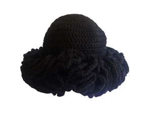 Crochet Ruffle Hat Pattern PDF, No Physical Item - Picture 1 of 5
