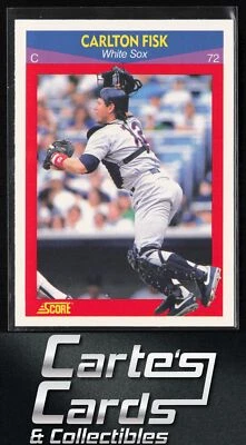 Carlton Fisk 1990 Score 100 Superstars #70 Chicago White Sox Hall of Fame - Image 1 of 2