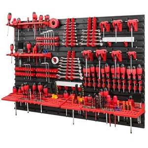 Tool Wall 1152 x 780 mm Set of 58 Tool Holders with Perforated Wall Storage S... - Picture 1 of 7