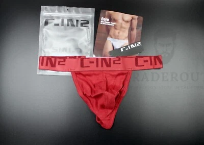 C-IN2 men roman RED core cotton classic Thong G-string underwear size S M L XL - Image 1 of 4