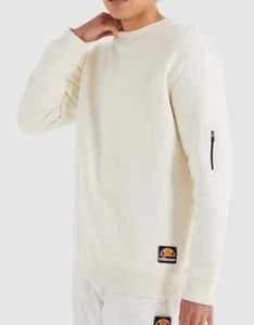 Mens Ellesse Feles Loose Fit Sweatshirt Off White size 3XL RRP £70 - Picture 1 of 3