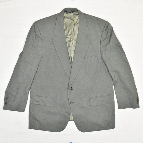 Giacca blazer cappotto sportivo uomo Burberry due bottoni 100% lana grigio taglia 48 quadri