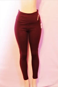 BRAND NEW LAUNDRY BY SHELLI SEGAL BURGUNDY TONAL FLORAL PRINT LEGGING LARGE - Picture 1 of 3