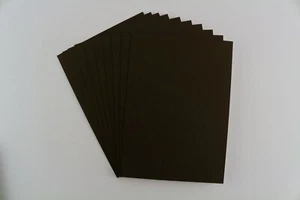 Black Mount Backing Board Card 1.25mm Thick 10x10cm-30x90cm 10, 15, 20 Pack - Picture 1 of 16