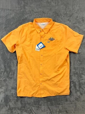 Columbia 2020 NASCAR Championship XL Orange Fishing Shirt Racing Mesh Camping Foto 1 de 4