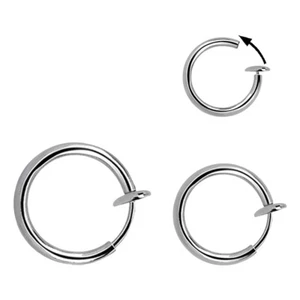 Fake Piercing Klemmring Ø 8 - 12 mm Feder Mechanismus Helix Ohr Nase Lippe Brust - Bild 1 von 1