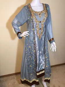 Party Salwar Kameez Pakistani Indian Wear Suit Designer Shalwar Ethnic Dress M - Picture 1 of 12