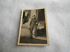 Ancienne photo photographie Militaire Soldat en uniforme WWII ? militaria