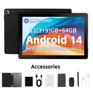 Tablet 10.1 Zoll Android 12 mit 6GB RAM 64GB ROM Bluetooth Dual Kamera - Bild 1 von 8