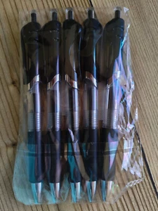 5 Druck-Kugelschreiber | schwarz - Bild 1 von 3