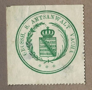 Sello GRANDE. S. AMTSANWALT VACHA - Imagen 1 de 1
