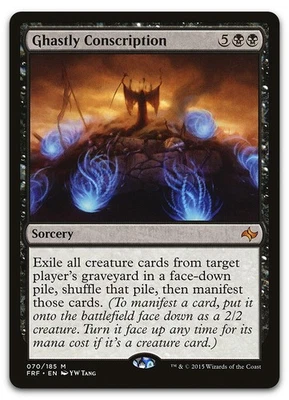 Ghastly Conscription #70 (LP) Fate Reforged FRF Magic MTG - Image 1 of 2