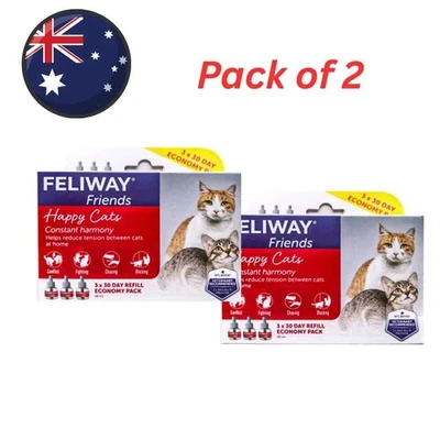 pack of 2, Feliway Friends 48ml 30 Day Refill X 3 Value Pack - image 1 of 3