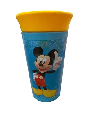The First Years Disney Mickey Mouse Insulated Sippy Cup Spoutless Blue Yellow - Image 1 of 4