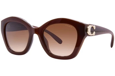 Gafas de sol Coach HC8421U 584174 para mujer avellana lechosa/marrón degradado 54 mm Foto 1 de 4