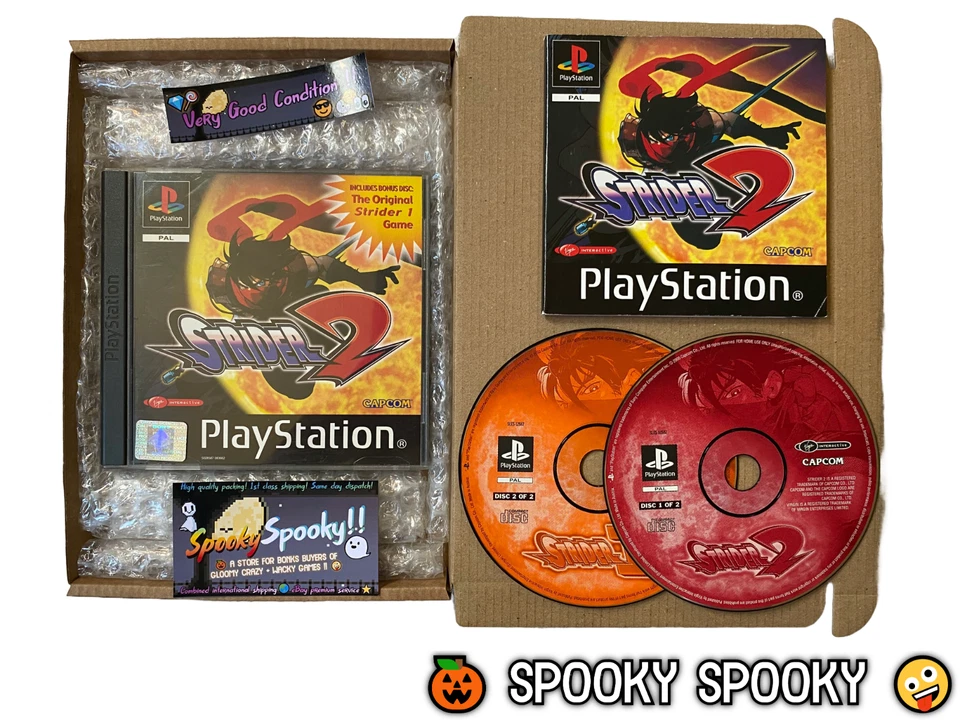 Strider 2 PS1 - UK PAL VGC CIB with Reg - High Quality Packing - Tracked - Image 1 of 4