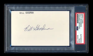 BILLY GOODMAN SIGNED MINT INDEX CARD PSA/DNA AUTOGRAPHED BOSTON RED SOX HOF - Picture 1 of 2