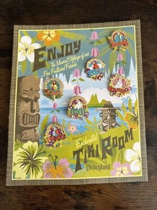Disney Enchanted Tiki Room Background 6 Pin Bird Set Jose Gigi Fritz Collette+ - Picture 1 of 2