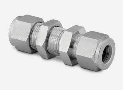 3/8 x 3/8 Tube OD 316ss Bulkhead Union Fitting Swagelok SS-600-61 - Image 1 of 3