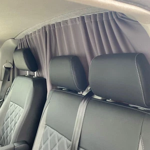 Für Ford Transit Custom Fahrerhaus Trennvorhang Set mit Schiene Premium Qualität -Van- - Bild 1 von 23
