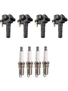 ENA Ignition Coil Pack Spark Plug Set of 4 Compatible with Subaru 2010 2011 2... - Picture 1 of 6