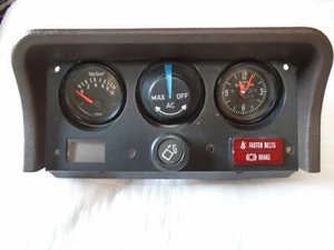 1977-1985 Porsche 924/944 Center Dash Console Clock/Oil Pressure/AC Switch Brown - Picture 1 of 4