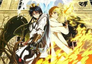 poster promo Magi The Labyrinth of Magic Makai Ouji Devils and Realist anime - Picture 1 of 2