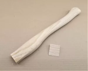 HICKORY 15" Single Bit Bent AXE HANDLE - Picture 1 of 4