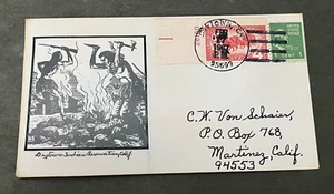 PLAQUE 4 BARRES DRYTOWN CA 1967 # ! INDIAN RESERVATION CACHET AMÉRINDIEN L@@K ! - Photo 1/2