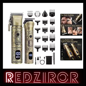 Professional Men's Hair Clippers & Beard Trimmer Kit - Cordless Grooming Set - Picture 1 of 11