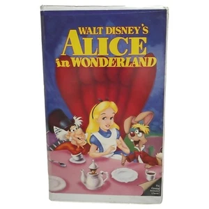 Walt Disney's Alice In Wonderland 1986 Vhs Animated Vntg Black Diamond Movie - Picture 1 of 11