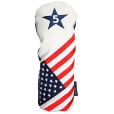 USA Patriot Golf Limited Edition Vintage Retro #5 Metal Fairway Wood Headcover - Image 1 of 2