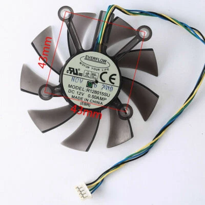 Cooler Fan For ASUS GTS450 550 550Ti R128015SU 75mm Graphics Card 0.50A 4Pin - Image 1 of 2