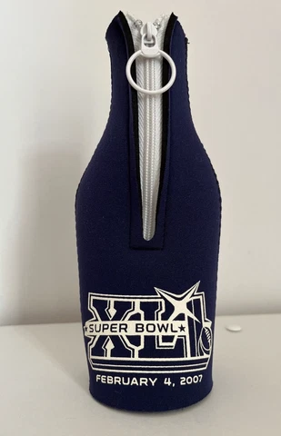 Super Bowl XLI Chicago Bears Indianapolis Colts Insulated Bottle Coozie Cover