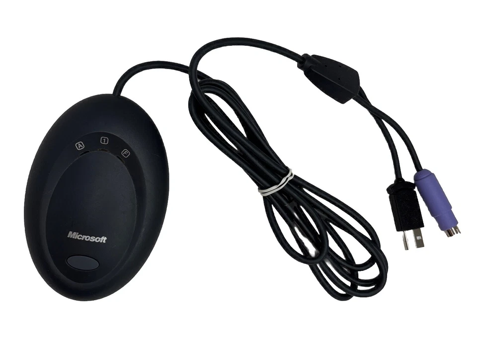 Microsoft Wired Optical Desktop Receiver 1.0A X08-78067 Wired USB Black Oem - Image 1 of 4