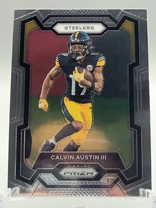 2023 PANINI PRIZM CALVIN AUSTIN III BASE FOOTBALL CARD STEELERS NFL donruss - Picture 1 of 2