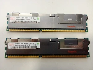 32GB ( Lot of 2 X 16GB ) Hynix HMT42GR7BMR4A-G7 RDIMM ECC Server RAM DDR3 - Picture 1 of 2
