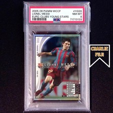 PSA 8 Lionel MESSI 2005-06 Panini WCCF FC Barcelona #YGS5 YOUNG STAR RC ROOKIE