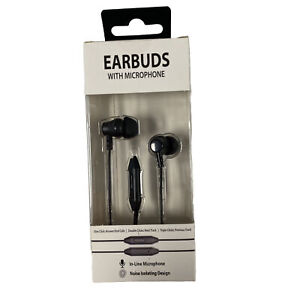 Earbuds with Microphone, Phone/Computer/Tablet Compatibility 3.5mm White - NEW!