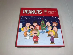 Peanuts Christmas 1000 Piece Jigsaw Puzzle Charlie Brown 100% COMPLETE EXCELLENT - Picture 1 of 3