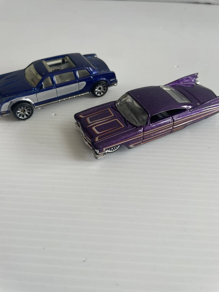 Hot Wheels Mattel Hip Hop Gangster Hemi & Cadillac Set Of 2 Cars 2001 VGC. - Image 1 of 4