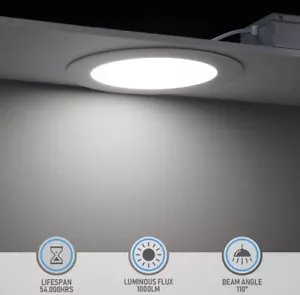 12 Pack 12W 6 Inch LED Recessed Lighting with Junction Box 5%-100% Dimmable - Picture 1 of 1