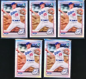 5X CLAYTON BEETER 2018 BOWMAN DRAFT CHROME REFRACTOR 1ST PROSPECT RC #BD-30 LOT - Picture 1 of 1
