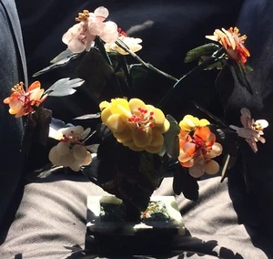 Antico, Cinese Albero Di Giada, Fatto A Mano - Bild 1 von 9