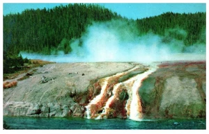 Postal de colección Excelsior géiser cráter desbordamiento parque nacional de Yellowstone - Imagen 1 de 2