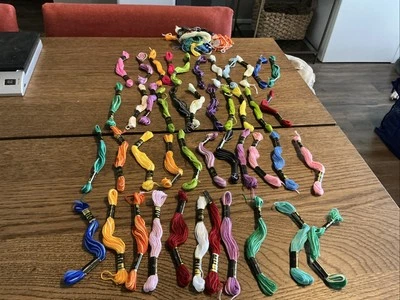 Iris Embroidery Craft Thread Lot of 44 different individual colors 8.75 yds - Image 1 of 4