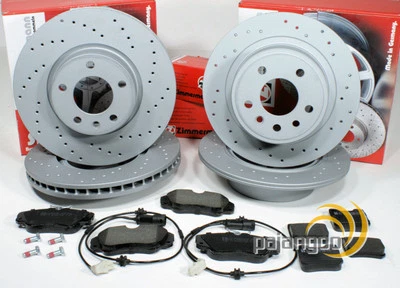 Zimmermann Sport Bremsen Set Ø 296 mm + Ø 286 mm vorne hinten für Opel Omega B - Bild 1 von 4