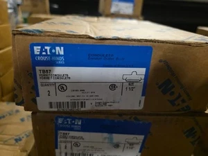 2 EATON Crouse-Hinds TB57 Condulet Form7 corpo uscita condotto forma TB 1-1/2" NUOVO - Foto 1 di 3