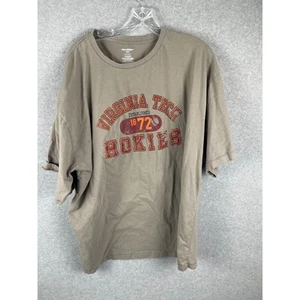 Pro Edge Virginia Tech Hokies T Shirt Men's Size 2XL Gray College Tee - Picture 1 of 7