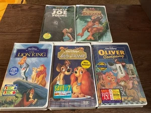 Set of 5 VHS Tapes Disney Sealed  - Picture 1 of 12